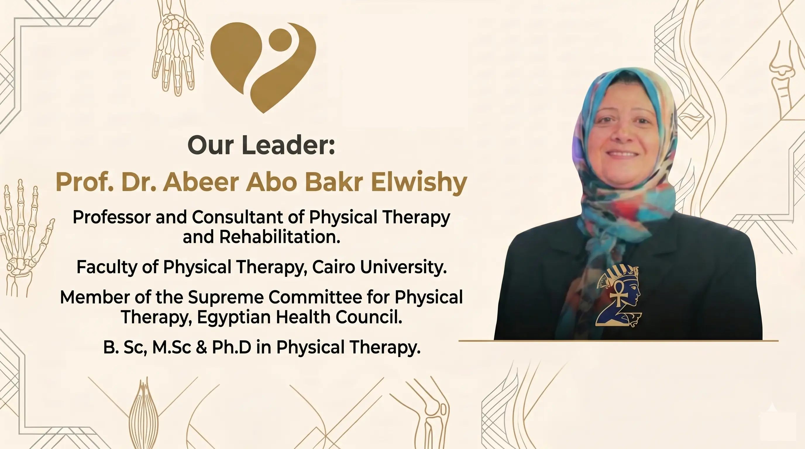 Prof Dr Abeer Elwishy at Viva Physio